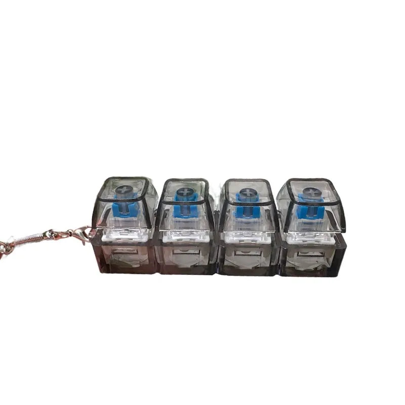 LED Keyboard Fidget Keychain Toy